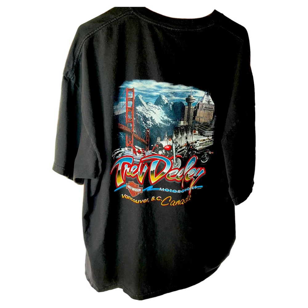 Harley-Davidson Black T-Shirt Vancouver, B.C. Canada